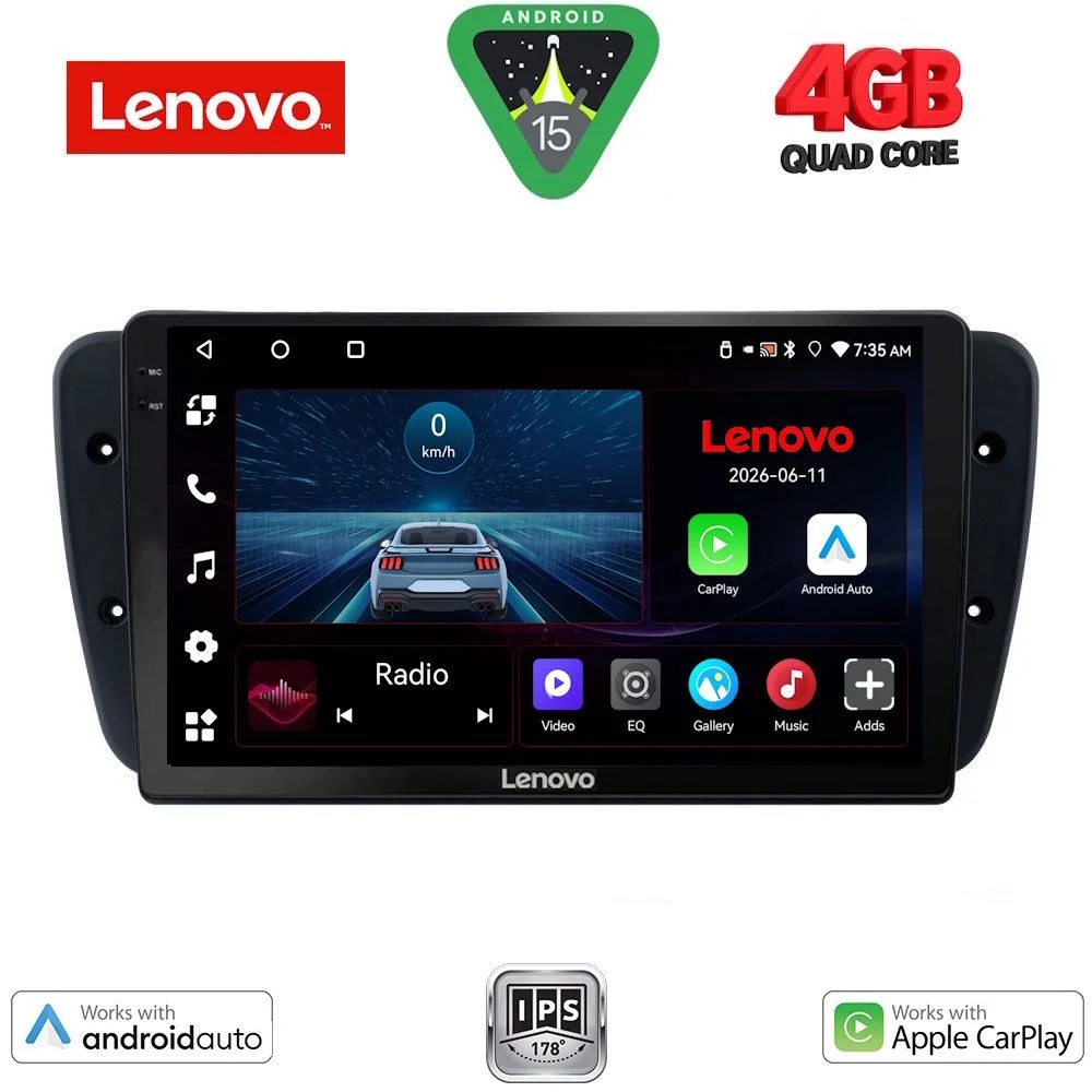 Φωτογραφία προϊόντος: LENOVO LVE 8571_CPAA (9inc) MULTIMEDIA TABLET for SEAT IBIZA mod. 2008-2015