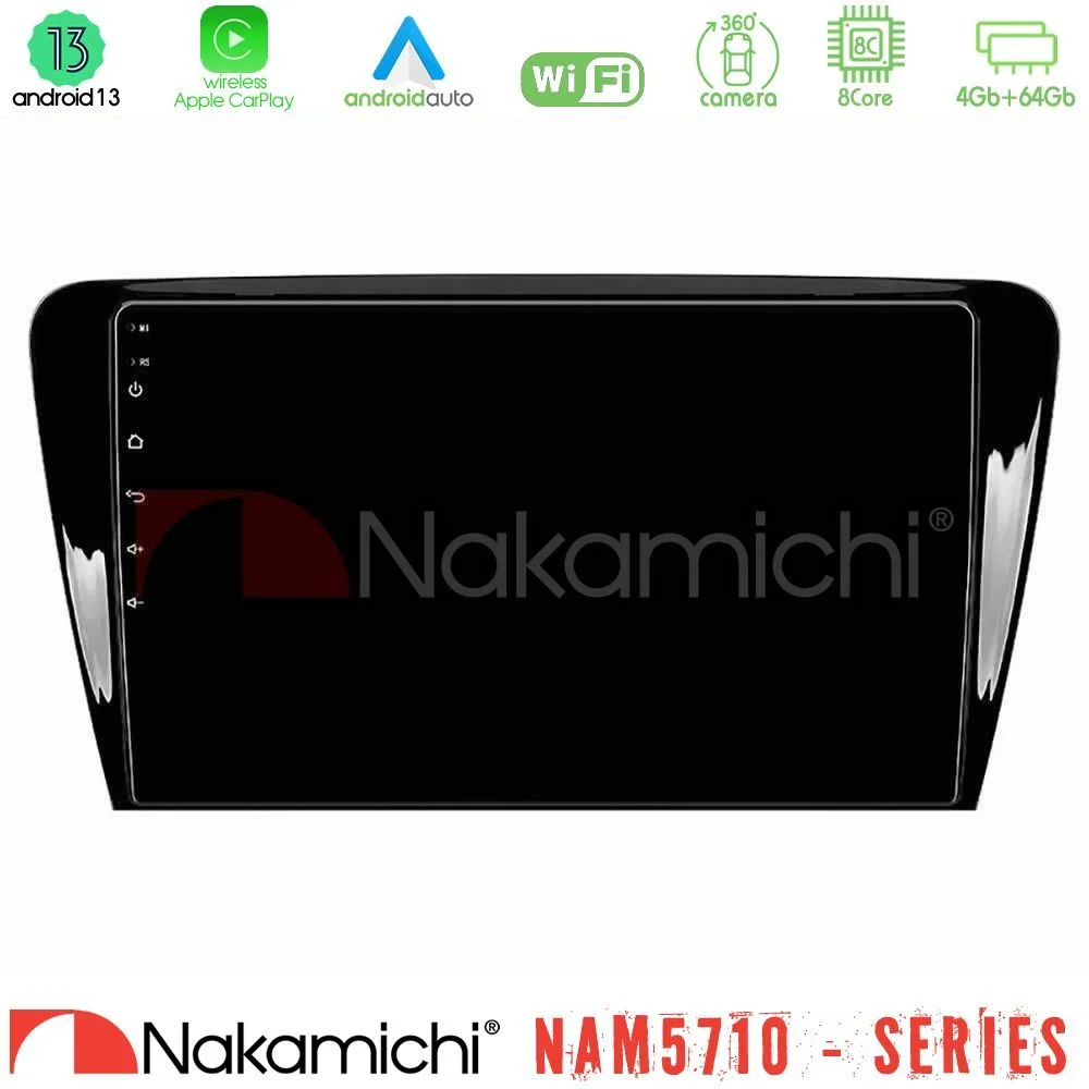 Φωτογραφία προϊόντος: Nakamichi NAM5710 Series 8Core Android13 4+64GB Skoda Octavia 7 Navigation Multimedia Tablet 10