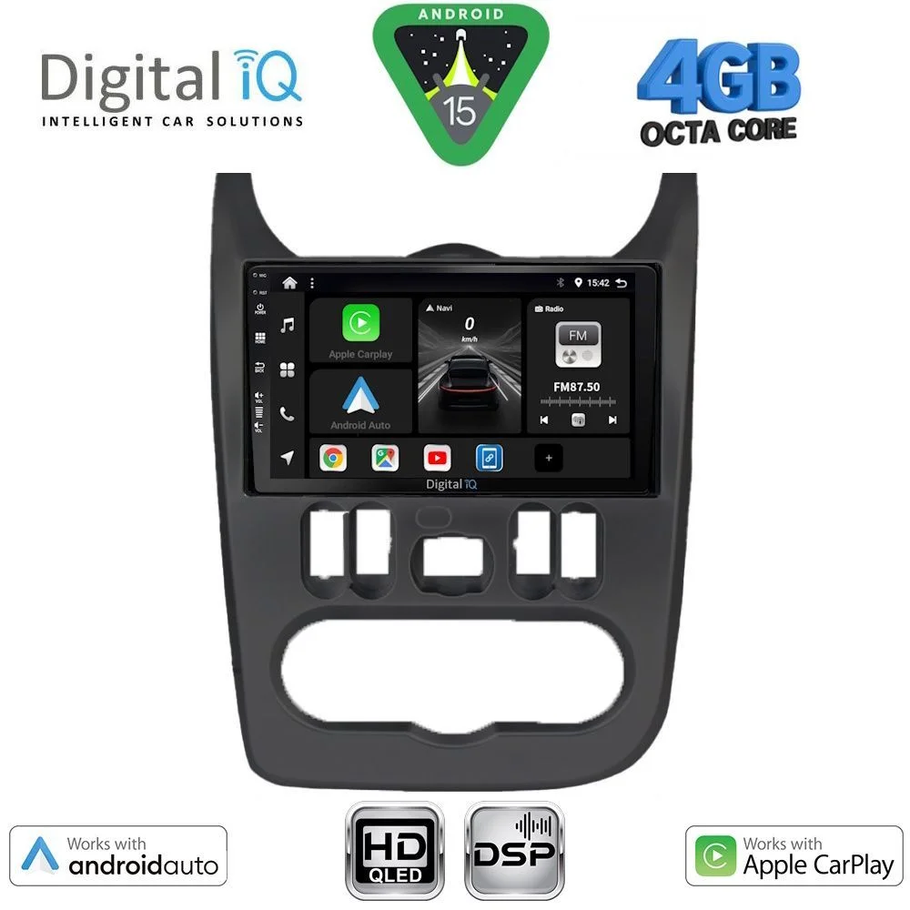 Φωτογραφία προϊόντος: DIGITAL IQ BXF 16101BL_CPAA (9inc) MULTIMEDIA TABLET for DACIA DUSTER – LOGAN – SANDERO mod. 2006-2012 (BLACK)