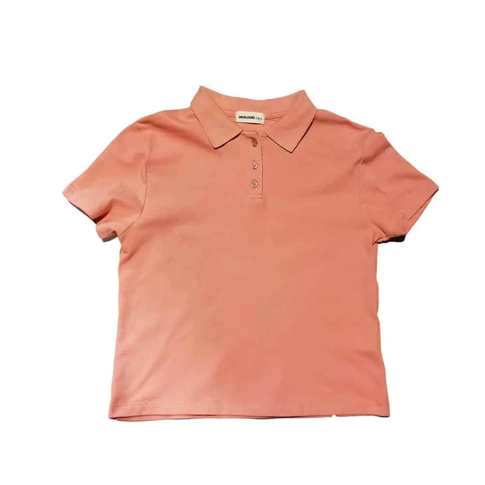 Φωτογραφία προϊόντος: Cropped Polo Top 24 Colours Pink