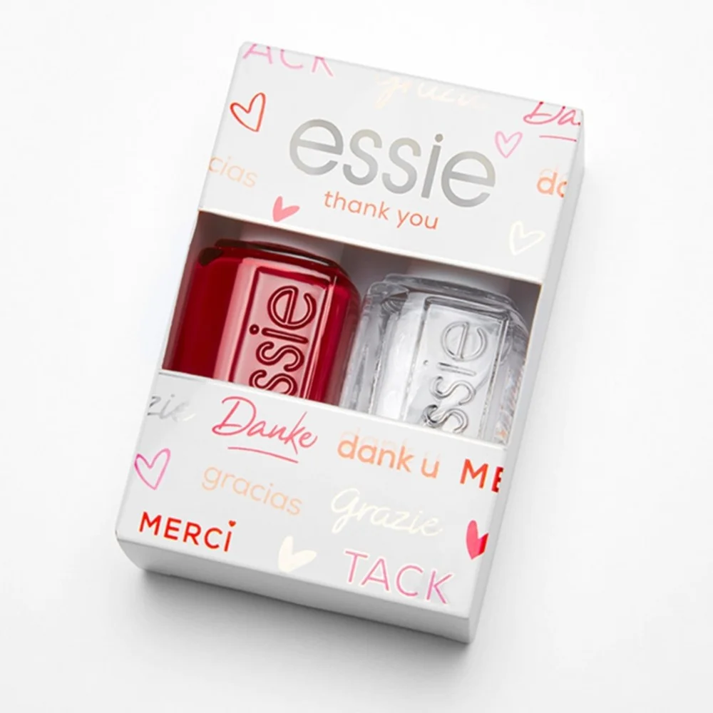 Φωτογραφία προϊόντος: ESSIE Thank You Gift Set 57 Forever Yummy 13,5ml & Good To Go Top Coat 13,5ml