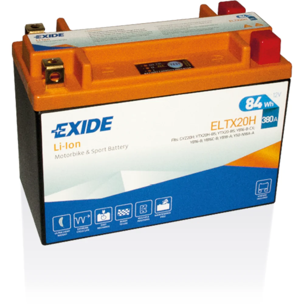Φωτογραφία προϊόντος: Exide Technologies Μπαταρία μοτοσυκλέτας EXIDE ELTX20H 12V 7Ah