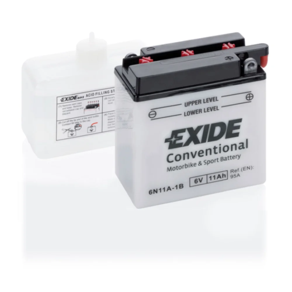 Φωτογραφία προϊόντος: Exide Technologies Μπαταρία μοτοσυκλέτας EXIDE 6N11A-1B 6V 11Ah