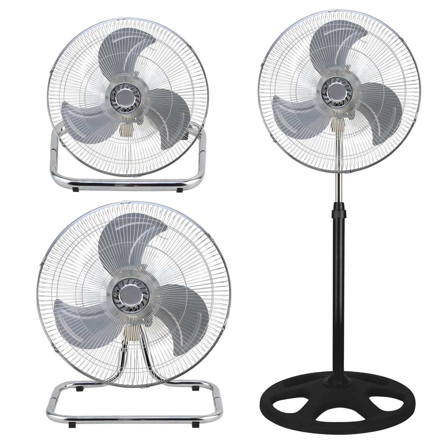 Φωτογραφία προϊόντος: LAMTECH 3-IN-1 ROUND BASE FAN 18 45CM 45W BLACK LAM113553
