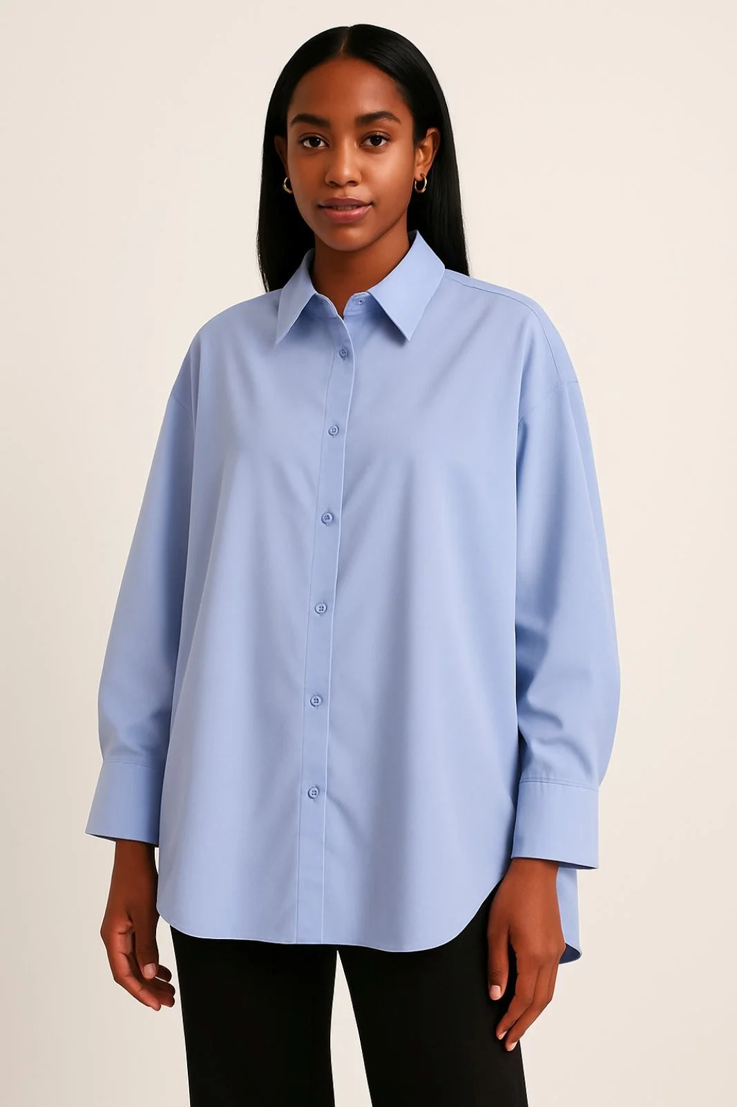 Φωτογραφία προϊόντος: ELUNA Γυναικείο Oversized Πουκάμισο σε Απαλό Γαλάζιο