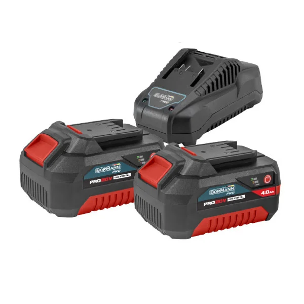Φωτογραφία προϊόντος: BORMANN Pro BBP9944 Μπαταρίες 2x4.0Ah +amp; Φορτιστής 4.5Α Σετ Starter Kit