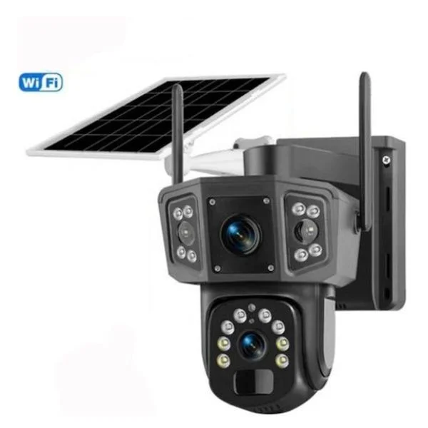 Φωτογραφία προϊόντος: OEM Κάμερα Ασφαλείας IP 4MP 4G IPC-V380-P3 Διπλού Φακού με Μπαταρία, Ηλιακή Φόρτιση & Αδιάβροχη Προστασία IP66