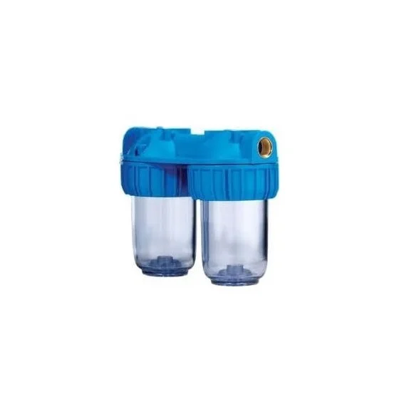 Φωτογραφία προϊόντος: Atlas Filtri Medium Duplex Plus 3P AFO SX TS Φίλτρο Νερού Κεντρικής Παροχής Διπλή 3/4 131212