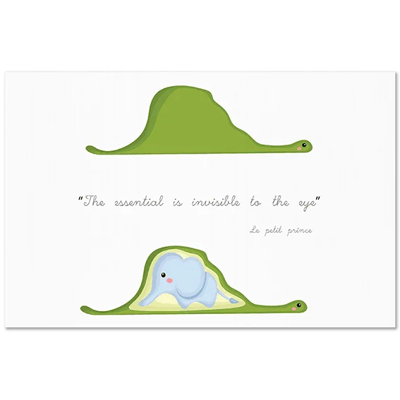 Φωτογραφία προϊόντος: OEM Καμβάς Snake and elephant the little prince Οριζόντιο 150Χ100