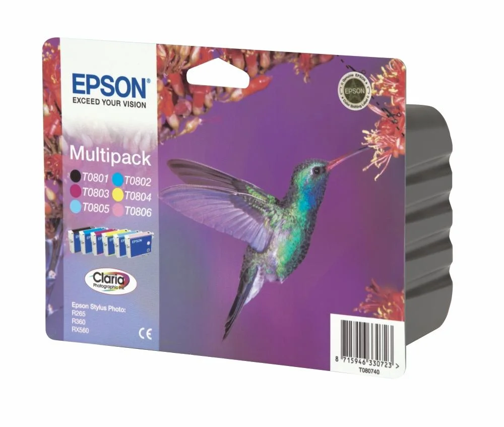 Φωτογραφία προϊόντος: Ink Epson T0807 C13T08074020 Multipack 6 Colours - C13T08074011