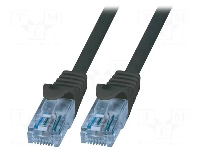 Φωτογραφία προϊόντος: LOGILINK CP3013U Patch cord RJ45 - 6a μήκος 0,25μ - Μαύρο