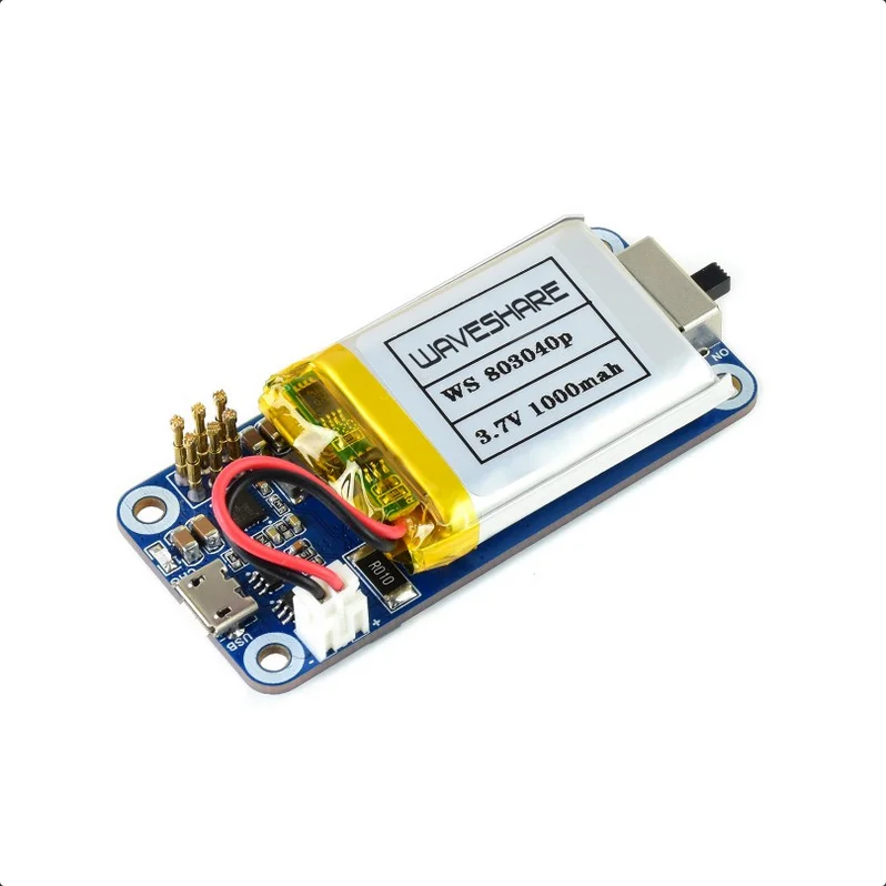 Φωτογραφία προϊόντος: WaveShare Uninterruptible Power Supply UPS HAT For Raspberry Pi Zero, Stable 5V Power Output