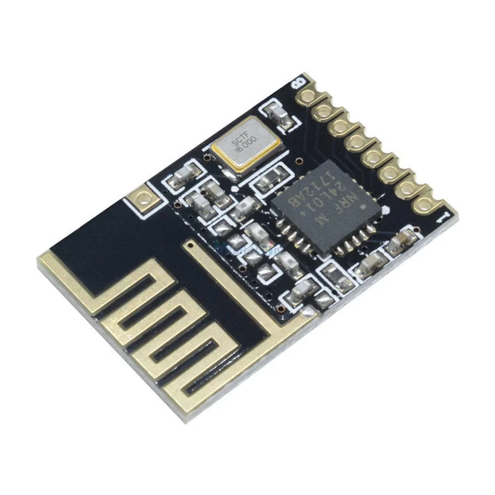 Φωτογραφία προϊόντος: OEM Mini NRF24L01 + 2.4GHz 1.27MM RF Wireless Module Mini Version Power Enhanced Version SMD Receiver Transceiver Board 5V
