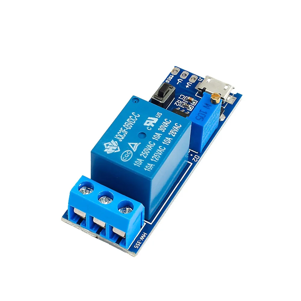 Φωτογραφία προϊόντος: OEM 5V-30V Micro USB Power Adjustable Delay Relay Timer Control Module