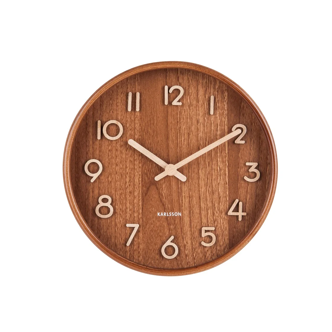 Φωτογραφία προϊόντος: Ρολόι Τοίχου Pure Small Dark Wood Karlsson KA5808DW