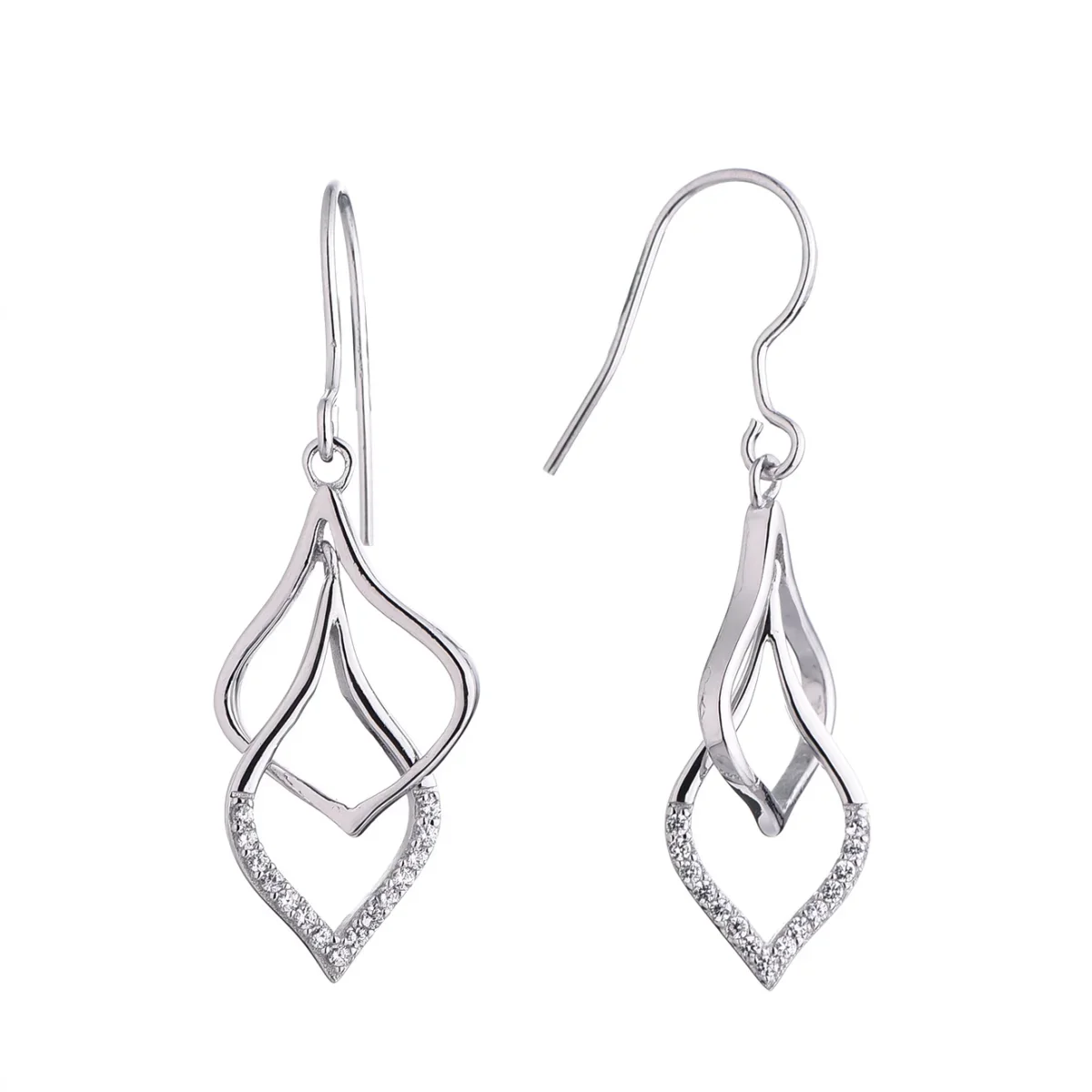 Φωτογραφία προϊόντος: Peach Jewelry Σκουλαρίκια Laura Ασήμι 925 Ρόδιο Μίνιμαλ Με Ζιρκόνια