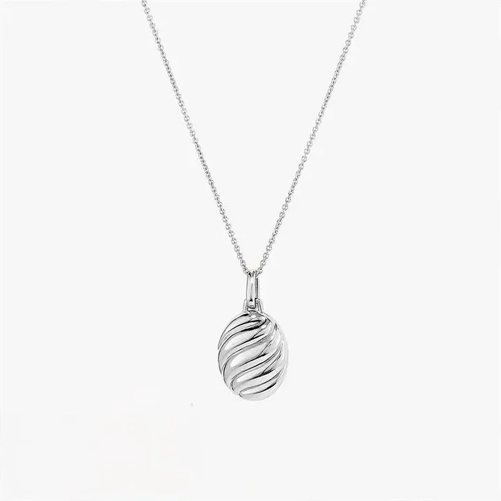 Φωτογραφία προϊόντος: Peach Jewelry Κολιέ Οβάλ Ρετρό για Καθημερινή χρήση Ανοξείδωτο Ατσάλι 316