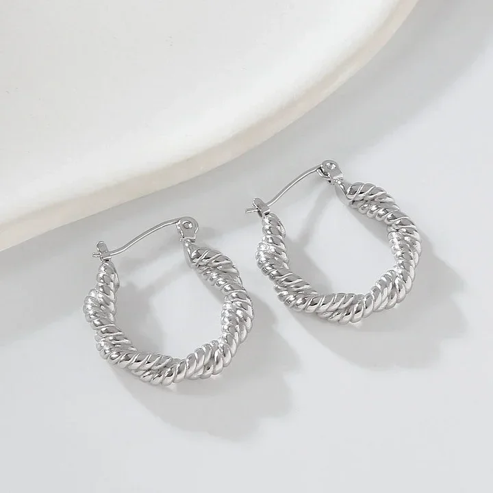 Φωτογραφία προϊόντος: Peach Jewelry Σκουλαρίκια Γεωμετρικά Κομψά για Καθημερινή χρήση από 304 Ανοξείδωτο Ατσάλι