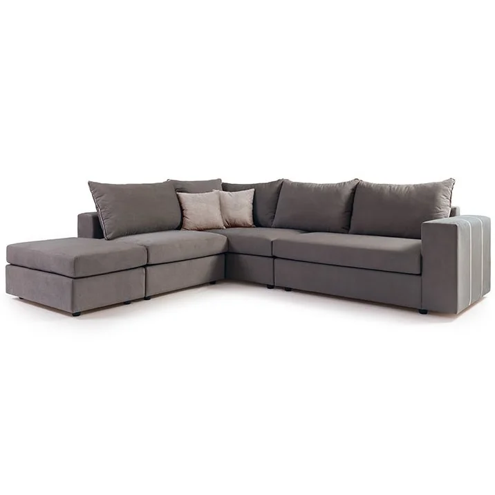 Φωτογραφία προϊόντος: e-decor Γωνιακός καναπές L4 - Ύφασμα / Ξύλο / Αφρολέξ - 300Μx250Πx84Υ