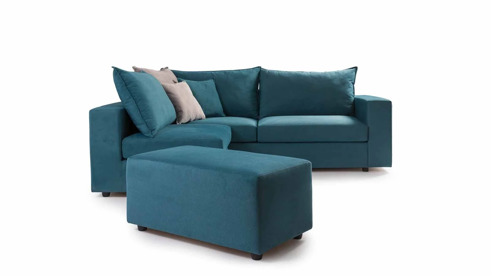 Φωτογραφία προϊόντος: e-decor Πολυμορφικός γωνιακός καναπές Τ1 - Ύφασμα / Ξύλο / Αφρολέξ - 240Μx165Πx84Υ
