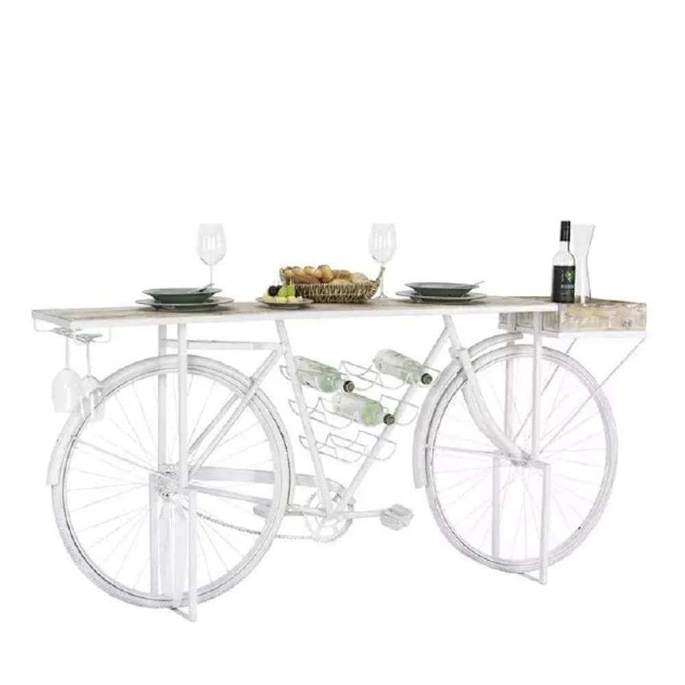 Φωτογραφία προϊόντος: Maison plus ΚΟΝΣΟΛΑ CYCLING OFF WHITE ΦΥΣΙΚΟ 183x36x84 - Μέταλλο / ξύλο - 183Μx36Πx84Υ