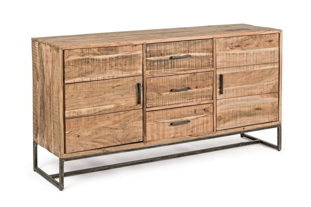 Φωτογραφία προϊόντος: Bizzotto Μπουφές Elmer Καφέ 145x45x77εκ. - Ξύλο / μέταλλο - 145Μx40Πx77Υ