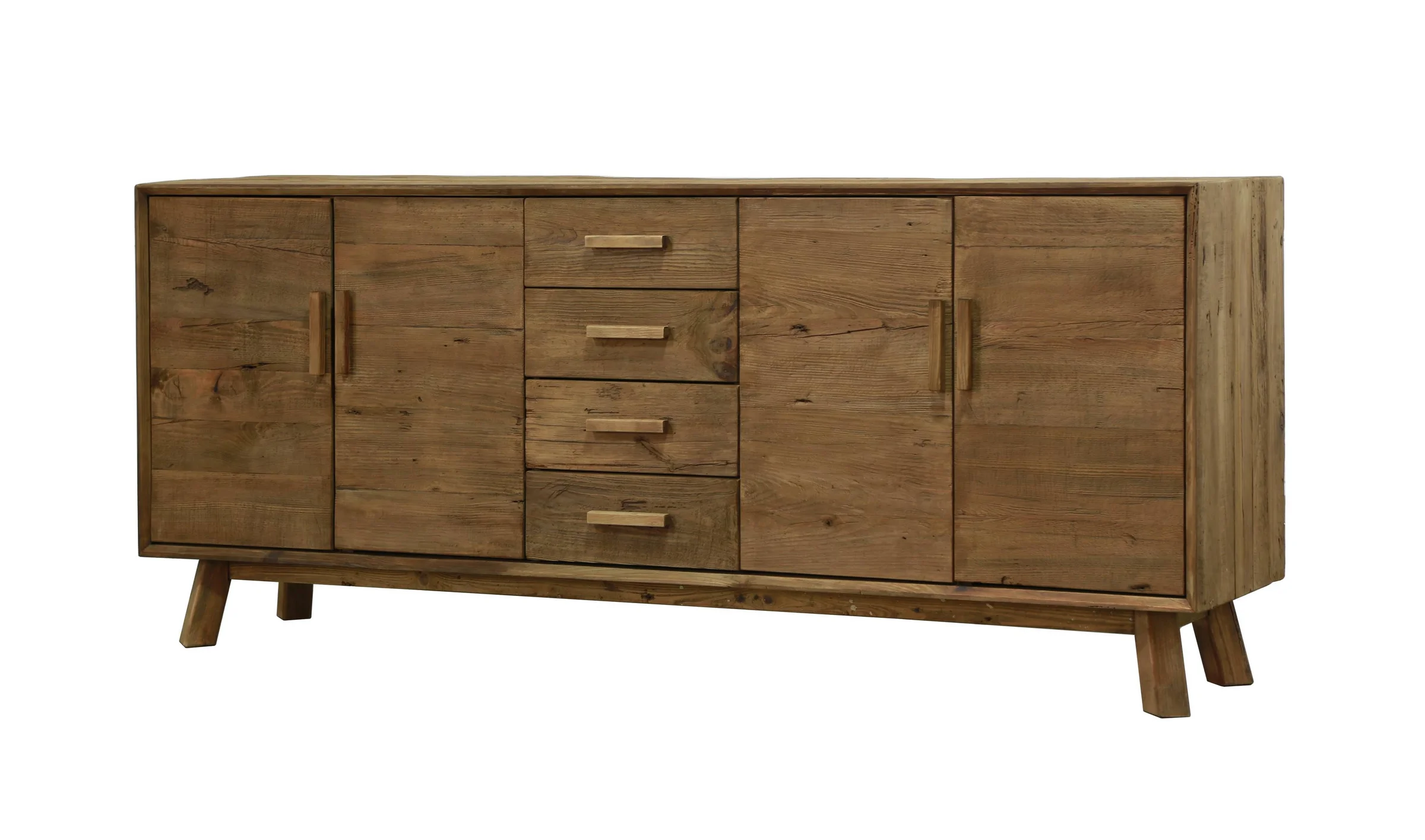 Φωτογραφία προϊόντος: e-decor Μπουφές ξύλινος με πορτάκια και συρτάρια 200 - Πεύκο - 200Μx48Πx85Υ