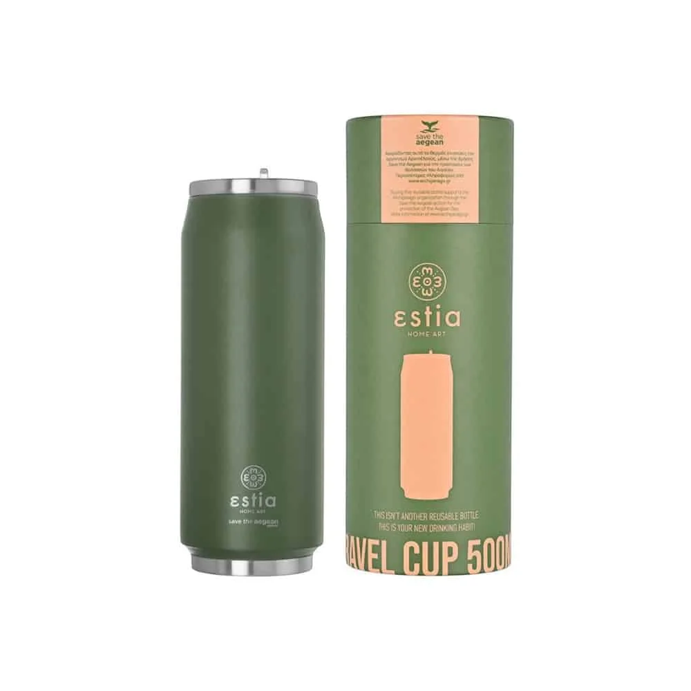Φωτογραφία προϊόντος: ESTIA HOME ART 01-13806 ΘΕΡΜΟΣ TRAVEL CUP SAVE THE AEGEAN 500ml FOREST SPIRIT