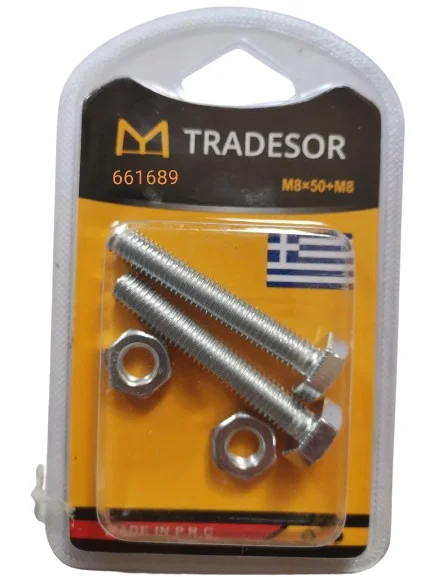 Φωτογραφία προϊόντος: Tradesor Βίδες - 8X50mm - Σετ 12 πακέτα - 661689