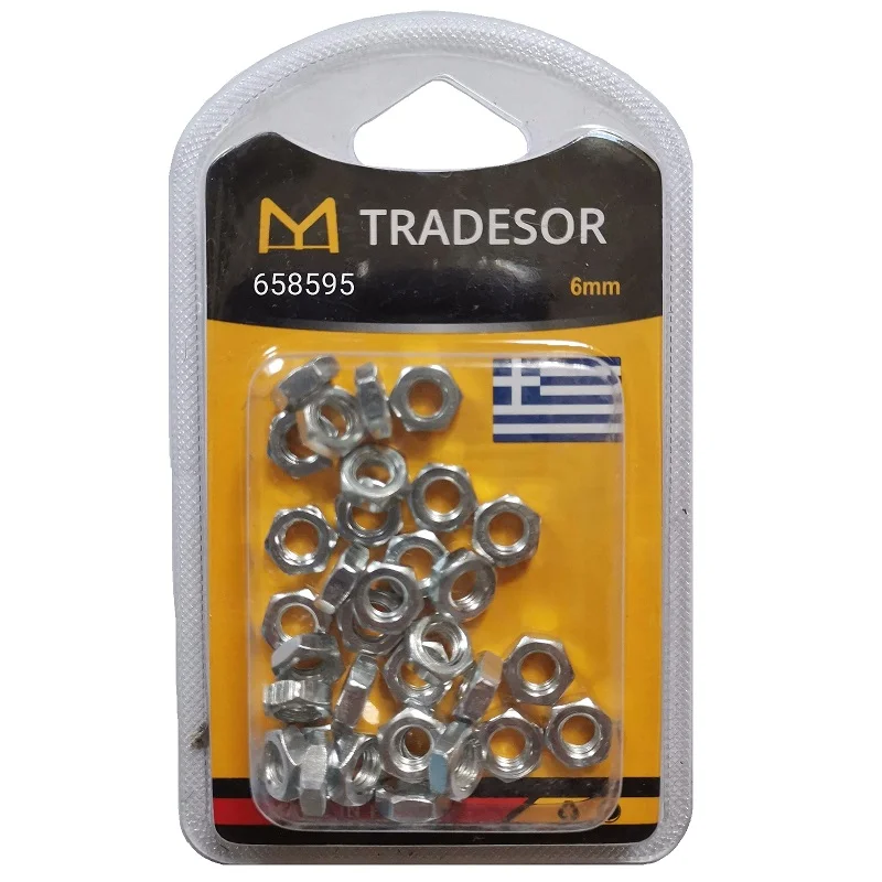 Φωτογραφία προϊόντος: Tradesor Παξιμάδια - Σετ 12 πακέτα - 6mm - 658595