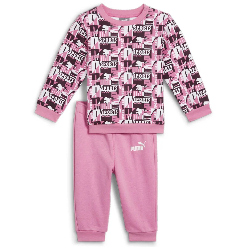 Φωτογραφία προϊόντος: PUMA JR INF MINICATS AOP Crew Jogger FL (683327-48) ΣΕΤ ΒΡΕΦΙΚΟ