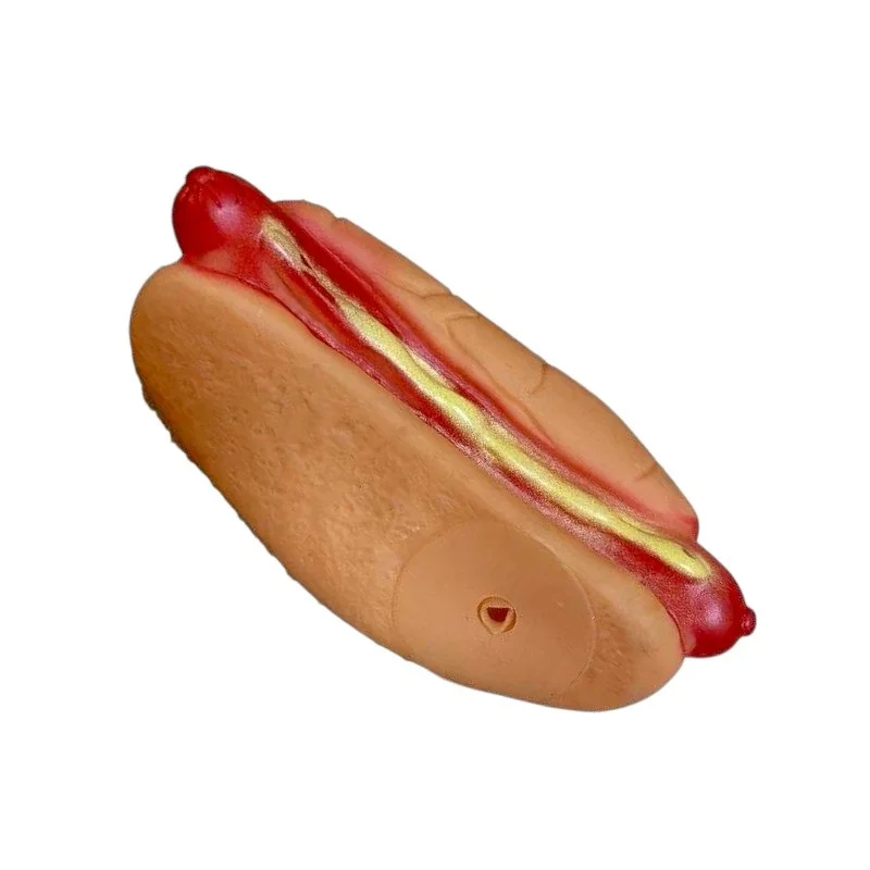 Φωτογραφία προϊόντος: Tradesor Παιχνίδι σκύλου Latex Hot Dog - 13.5x5cm - 12pcs - 550333