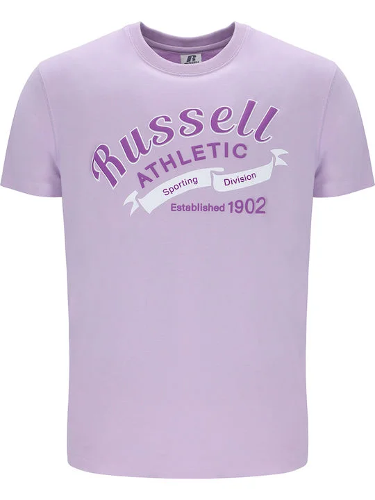 Φωτογραφία προϊόντος: RUSSELL ATHLETIC Kevin-S/S CREWNECK TEE SHIRT A4-025-1-680 ΛΙΛΑ