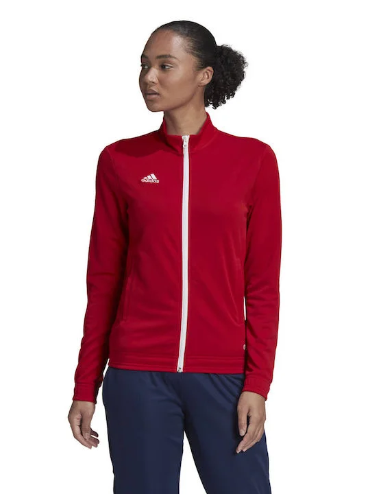 Φωτογραφία προϊόντος: Adidas Entrada 22 Track Γυναικεία Ζακέτα Φούτερ Κόκκινη H57562 ΓΚΡΙ