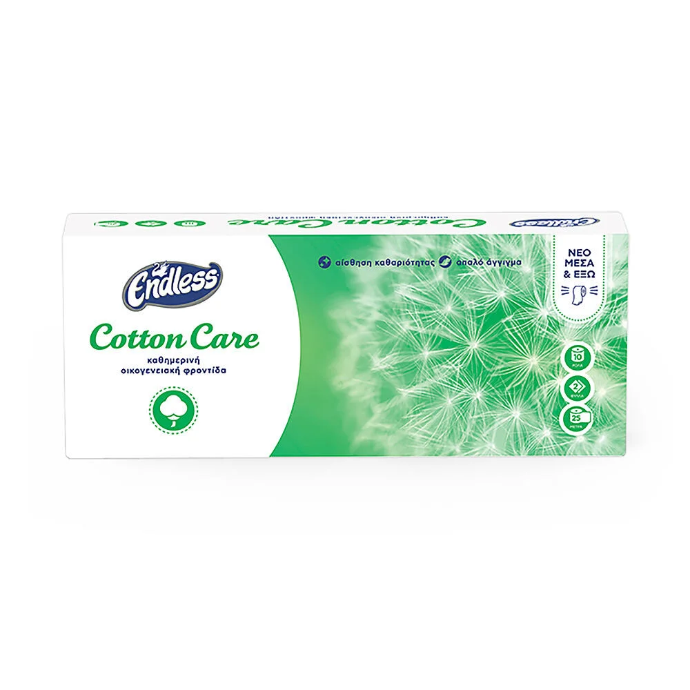 Φωτογραφία προϊόντος: Endless Cotton Care Χαρτί Υγείας 2φυλλο 80gr - 10 Ρολά
