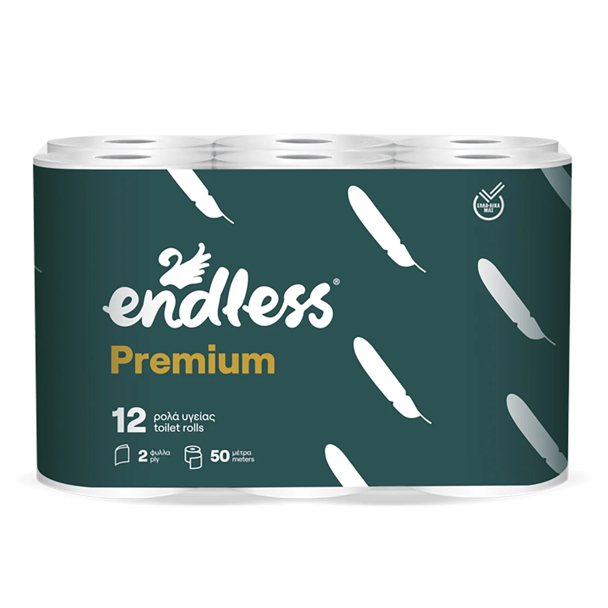 Φωτογραφία προϊόντος: Endless Premium 2φυλλο Χαρτί Υγείας 185g – 12 Ρολά
