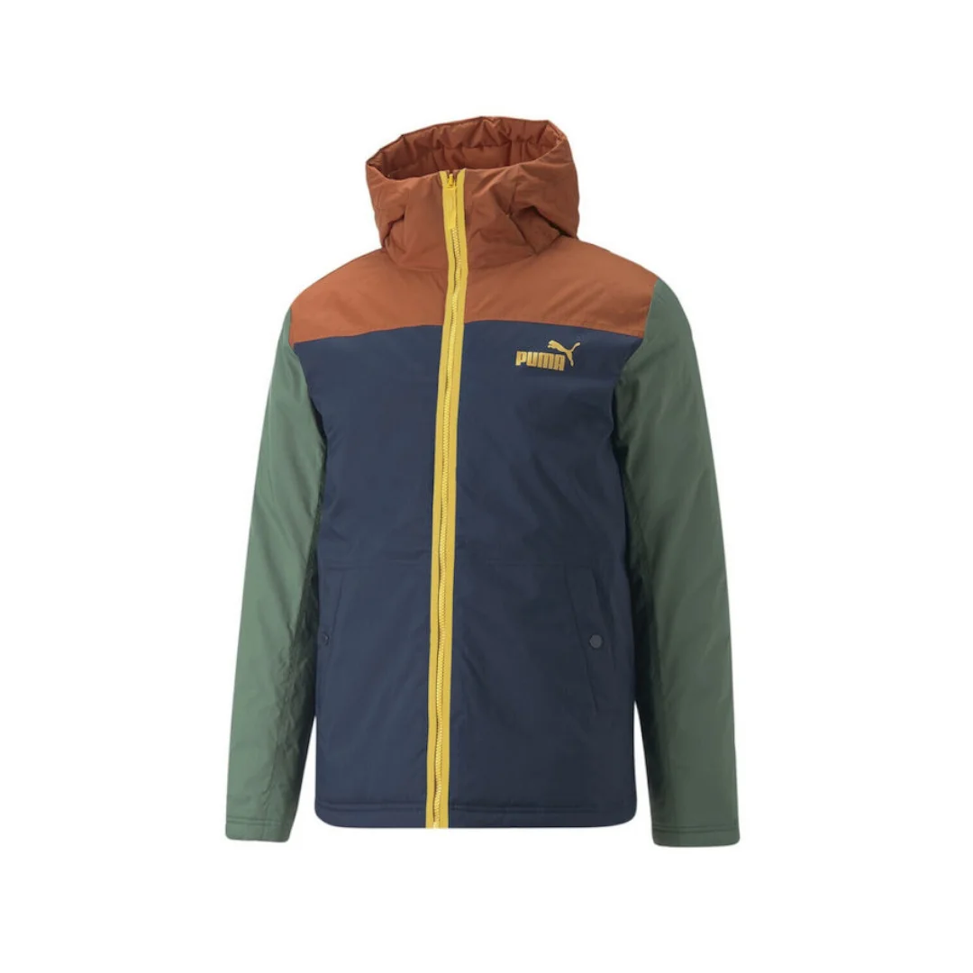 Φωτογραφία προϊόντος: PUMA COLOURBLOCK PADDED JACKET WARM CHESTNUT