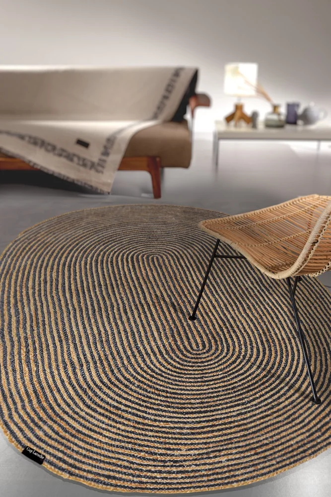 Φωτογραφία προϊόντος: ΧΑΛΙ HARTUM ANTHRACITE 130X200 OVAL GUY LAROCHE