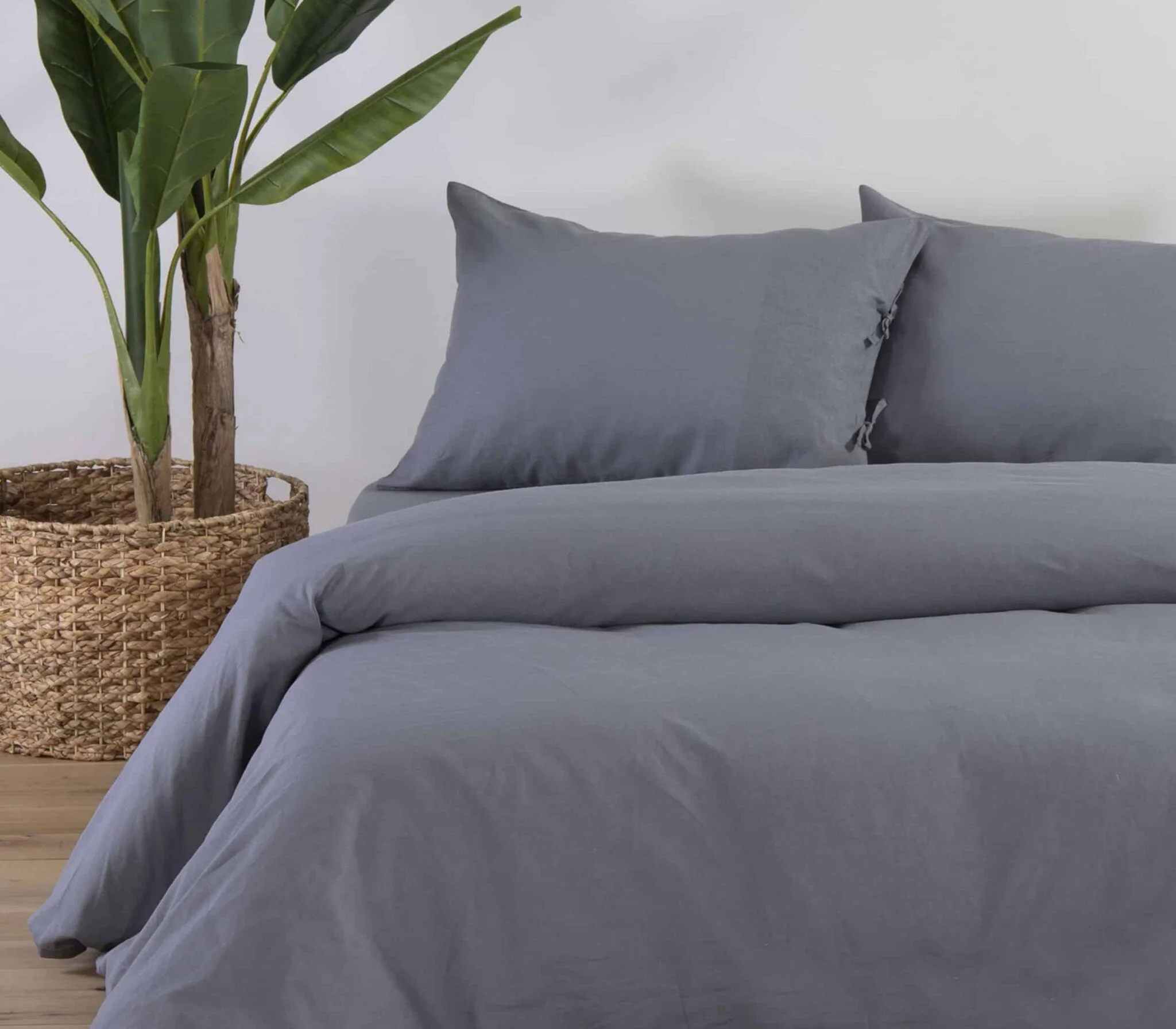 Φωτογραφία προϊόντος: nef-nef ΣΕΝΤΟΝΙ KING SIZE (270x280) COTTON-LINEN NEF NEF Grey