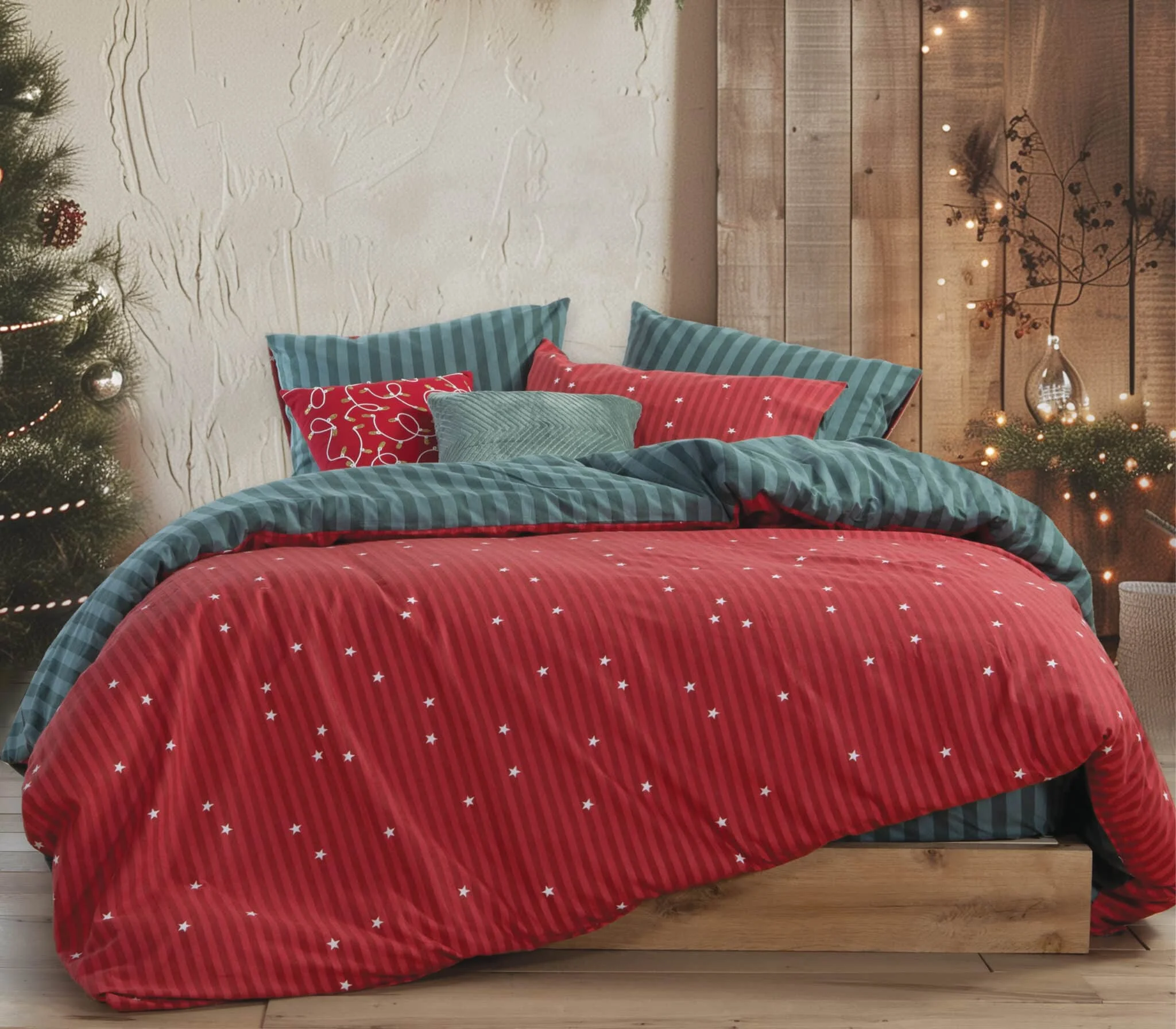 Φωτογραφία προϊόντος: ΣΕΤ ΣΕΝΤΟΝΙΑ ΜΟΝΑ STRAIGHT TO CHRISTMAS 160X260 NEF-NEF HOMEWARE