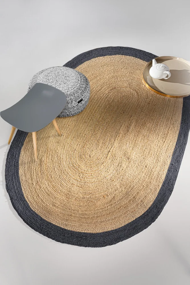 Φωτογραφία προϊόντος: ΧΑΛΙ NEST ANTHRACITE 140X210 OVAL GUY LAROCHE