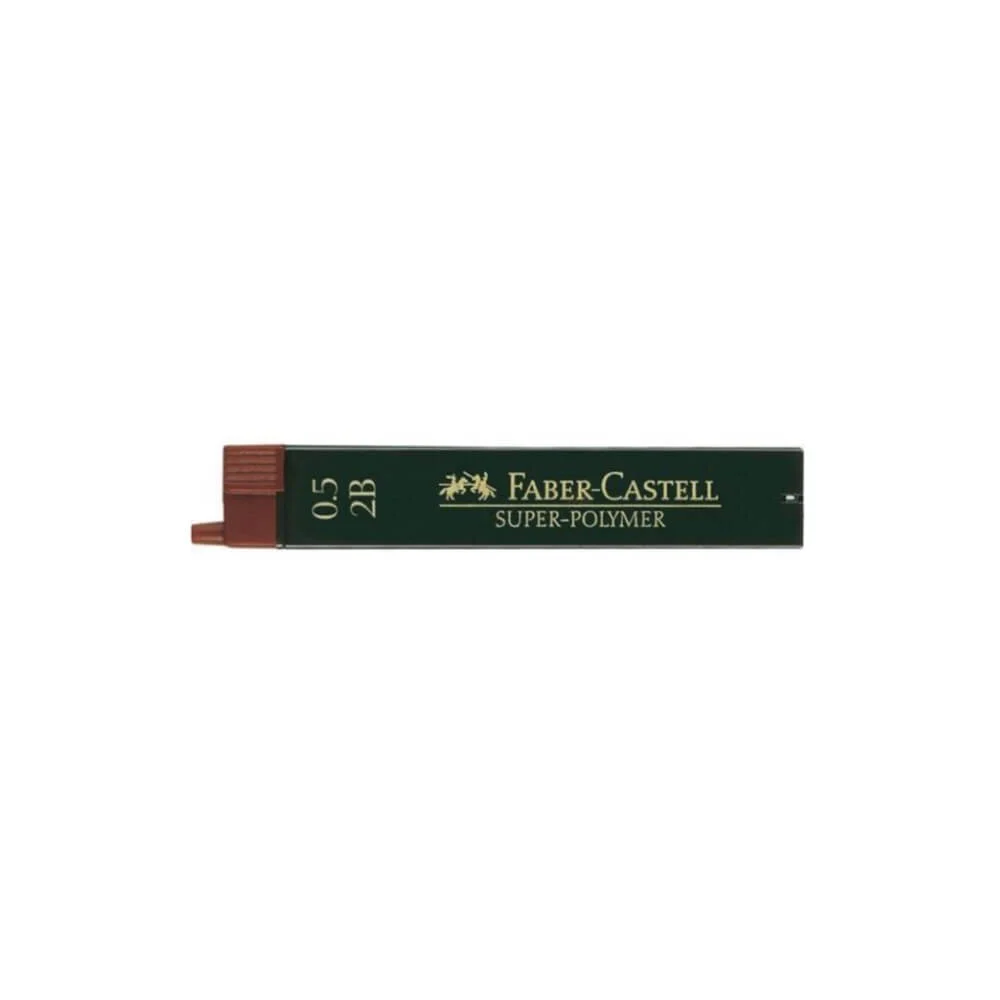 Φωτογραφία προϊόντος: Faber Castell-12 Μύτες Μηχανικών Μολυβιών Super Polymer 0.5mm 2B 120502
