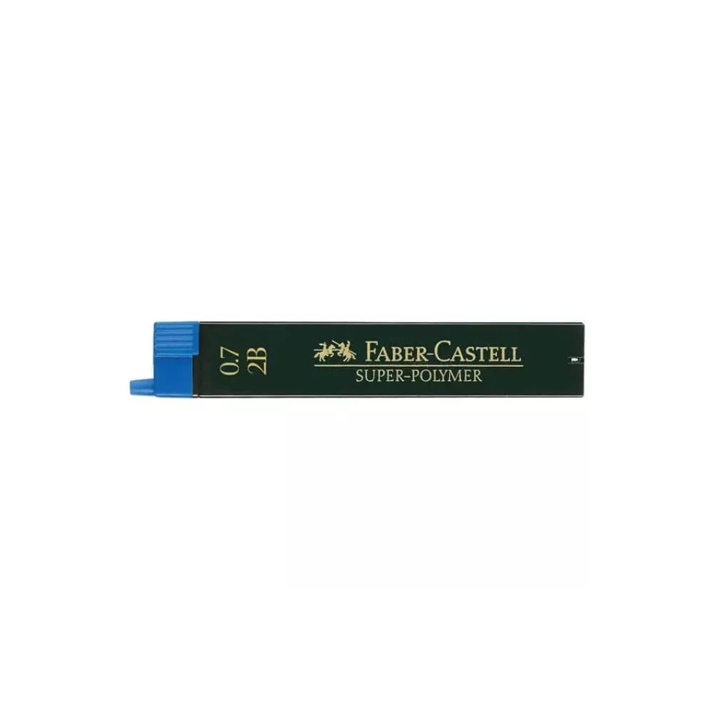Φωτογραφία προϊόντος: Faber Castell-12 Μύτες Μηχανικών Μολυβιών Super Polymer 0.7mm 2B 120702
