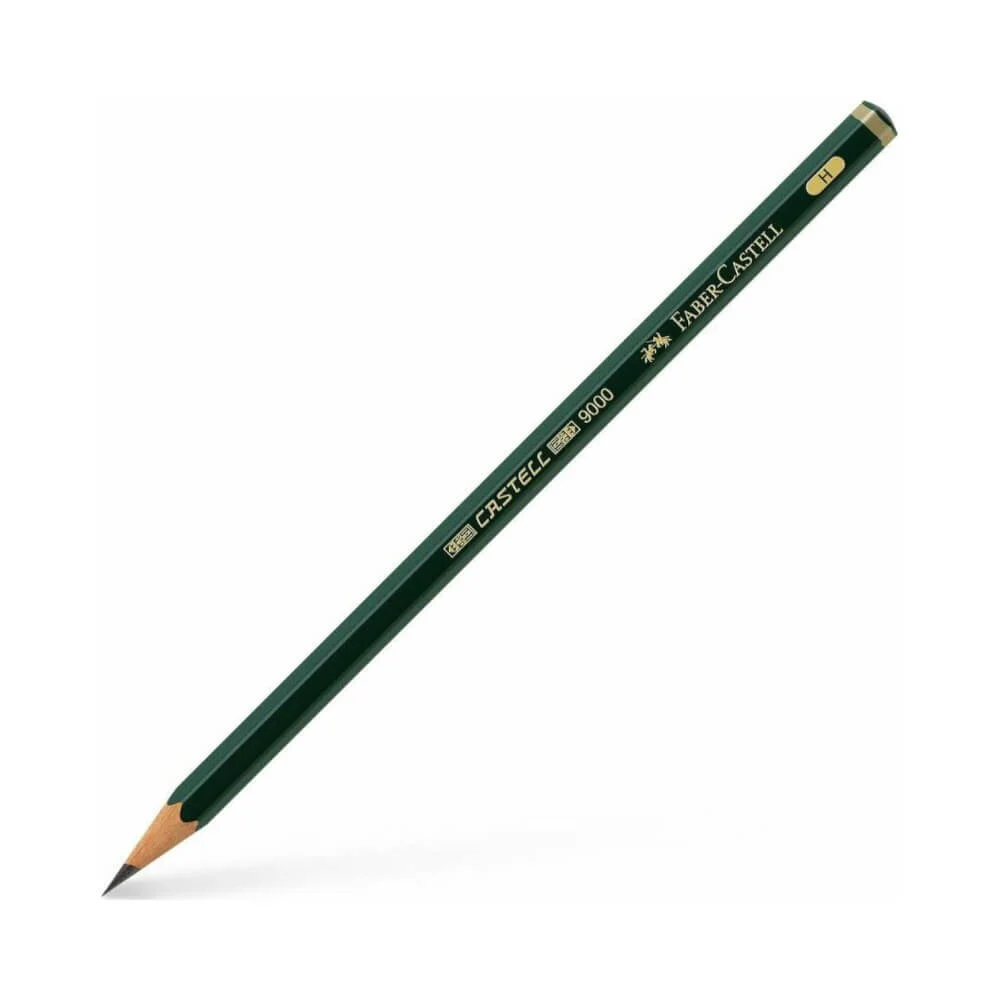 Φωτογραφία προϊόντος: Faber Castell Faber-Castell 9000 Μολύβι Σχεδίου H Πράσινο 119011