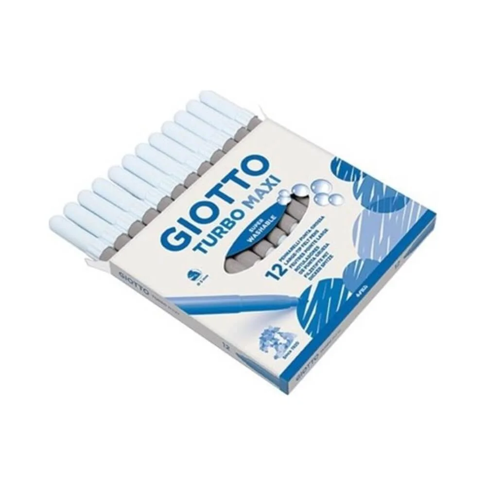 Φωτογραφία προϊόντος: Giotto Turbo Maxi Πλενόμενοι Μαρκαδόροι Ζωγραφικής Χονδροί σε Γκρι Χρώμα 456025