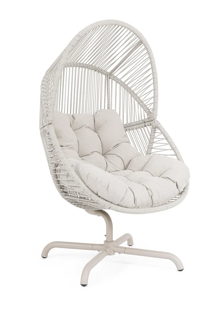 Φωτογραφία προϊόντος: Πολυθρόνα Lounge "Palawan" Light Grey 88x95x154x56cm (Bizzotto) (BZ-0661798)