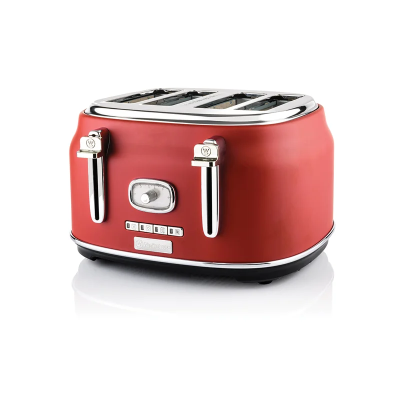 Φωτογραφία προϊόντος: Westinghouse WKTTB809RD (Φρυγανιέρα Retro 4 Θέσεων 1750 Watt) - ΣΕ 12 ΑΤΟΚΕΣ ΔΟΣΕΙΣ