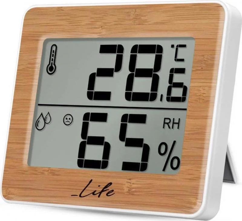 Φωτογραφία προϊόντος: Life WES-107 Gem Bamboo 221-0059 (Ψηφιακό Θερμόμετρο-Υγρόμετρο)