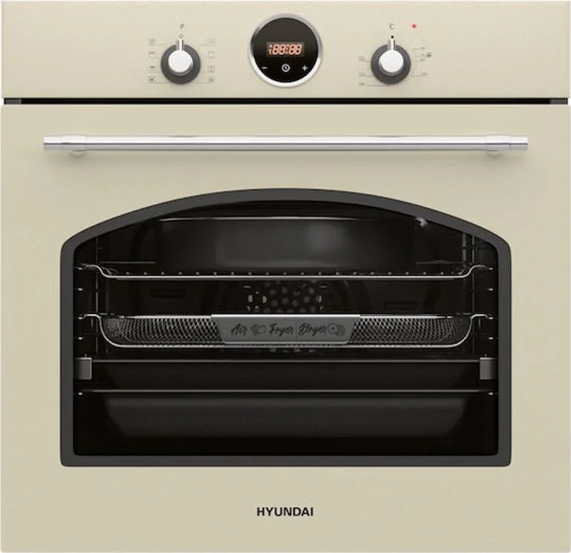 Φωτογραφία προϊόντος: Hyundai HBIOR24S-60ΒΖ Εντοιχιζόμενος Φούρνος άνω Πάγκου 60lt χωρίς Εστίες Π59.5εκ., Μπέζ