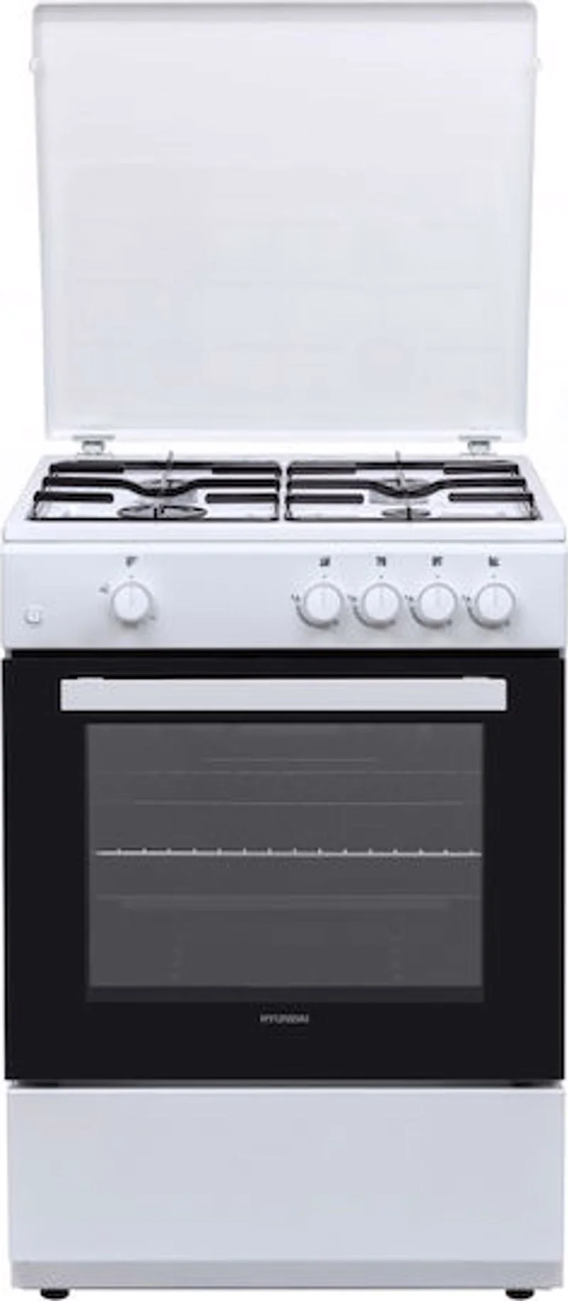 Φωτογραφία προϊόντος: Hyundai HCGC25V-72604G/W Κουζίνα Φυσικού Αερίου 75lt με Εστίες Φυσικού Αερίου Π60εκ. Λευκή